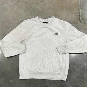 Nike Kids Light Gray Crewneck Sweater